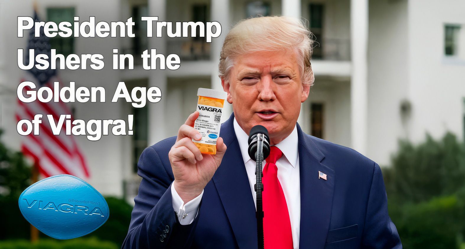 banner - President Trump ushers in the golden age of Viagra